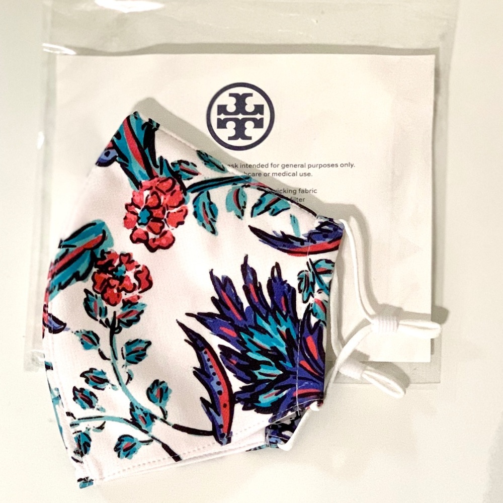 Tory Burch reusable cloth fabric face mask NEW